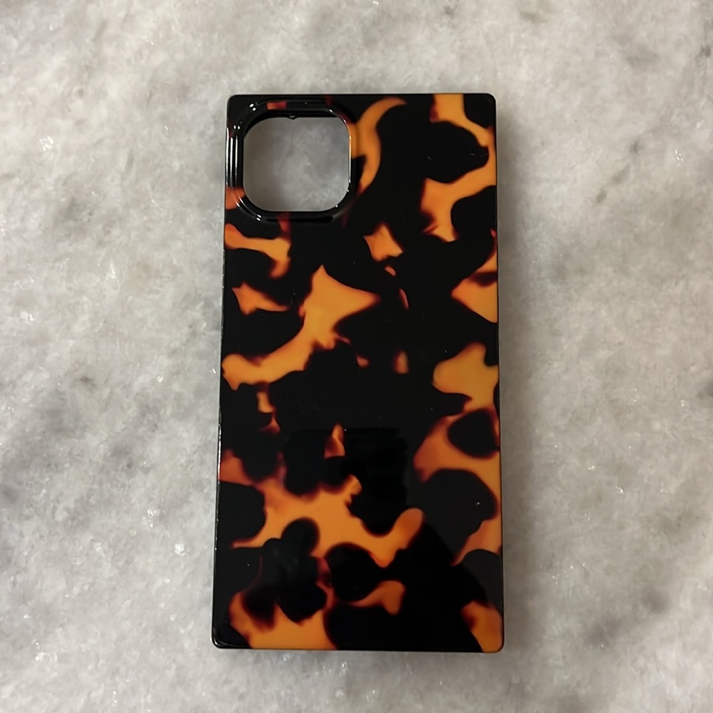 Flaunt Tortoise print Square iPhone case for iPhone 13 mag safe